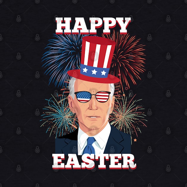 Funny Happy Easter Confused Joe Biden 4th Of July men women by HBart